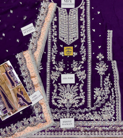 Aneela's Embroidered Chiffon Wedding Collection