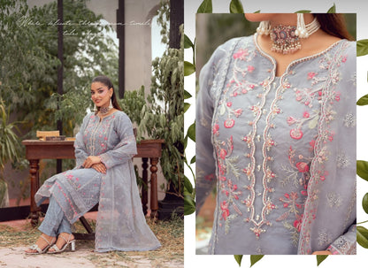 FALIHA Fancy ORGANZA Embroidered Collection 𝟸𝟶𝟸𝟼