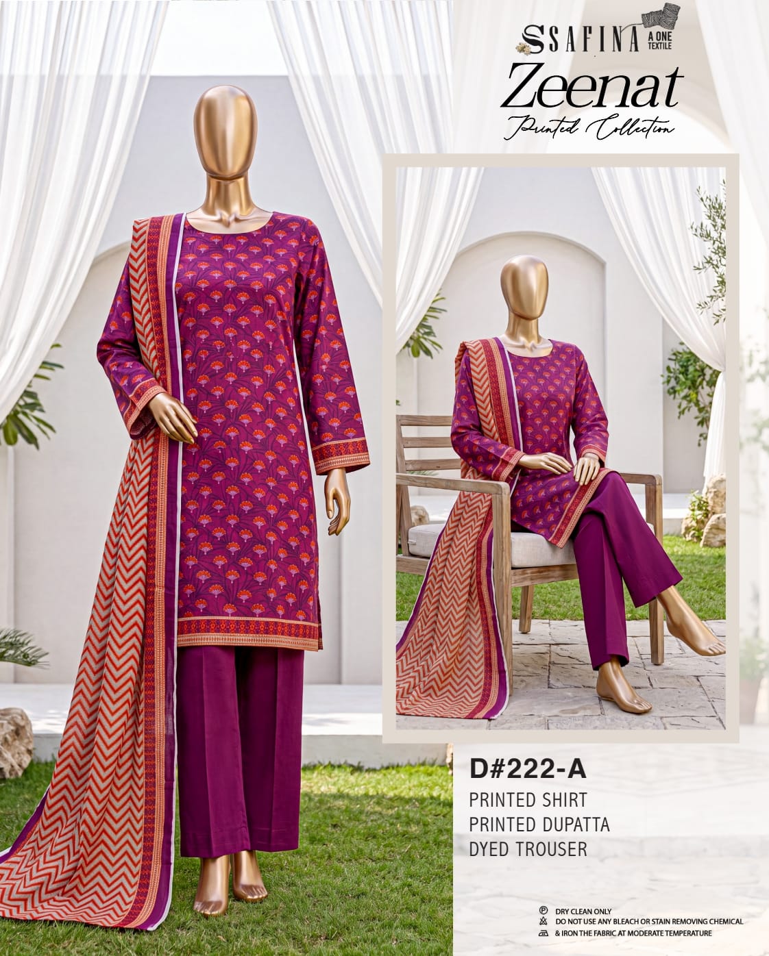 SAFINA Zeenat Digital Printed Lawn 3 PIECE Collection 2026