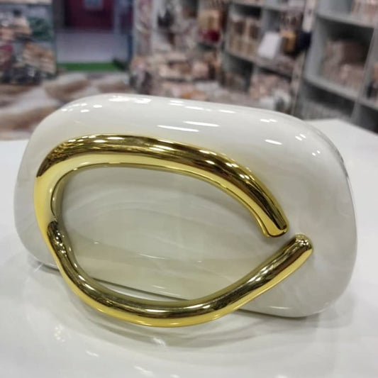 Women Wedding Ladies Clutch Purse marble Luxury