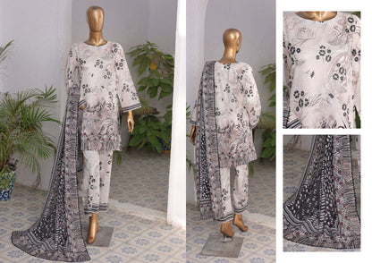 RAYA EXCLUSIVE MID SUMMER EMBROIDERED SLUB COTTON