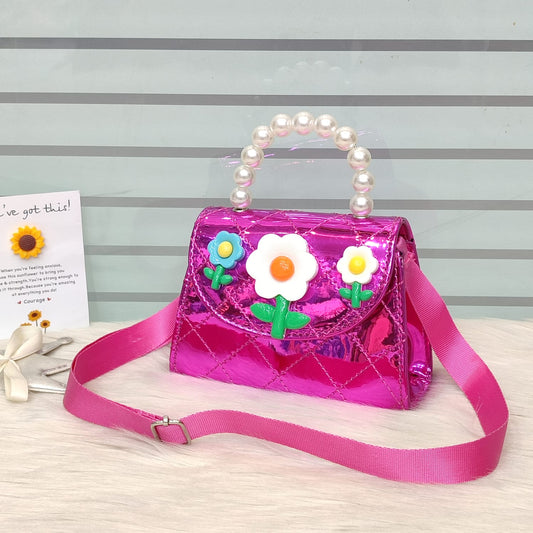 Disney Shinny Flowers Small Bags For Girls
