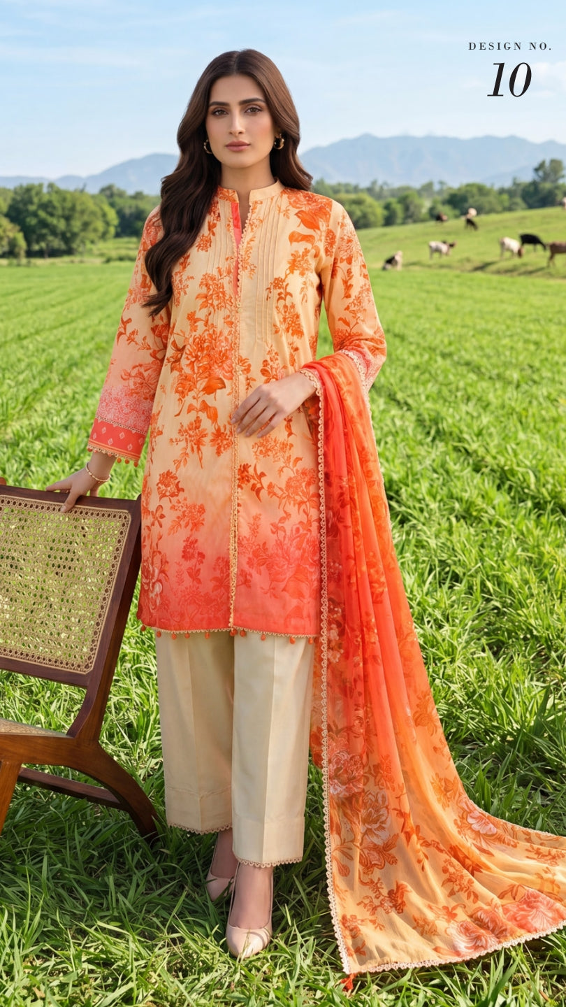 COLORS DIGITAL PRINTED LAWN CHIFFON DUPATTA EDITION