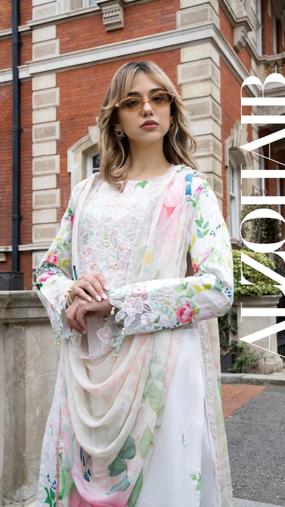 ALZOHAIB SUNSHINE BLOOM England Stories Embroidered Lawn