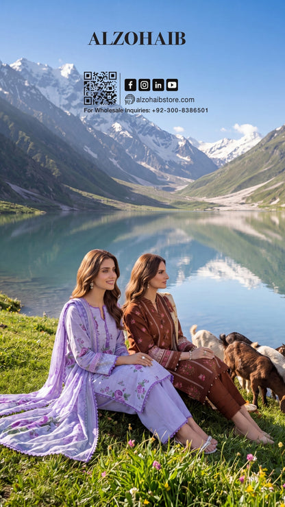 COLORS DIGITAL PRINTED LAWN CHIFFON DUPATTA EDITION