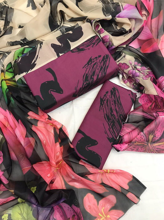 Floral Digital printed