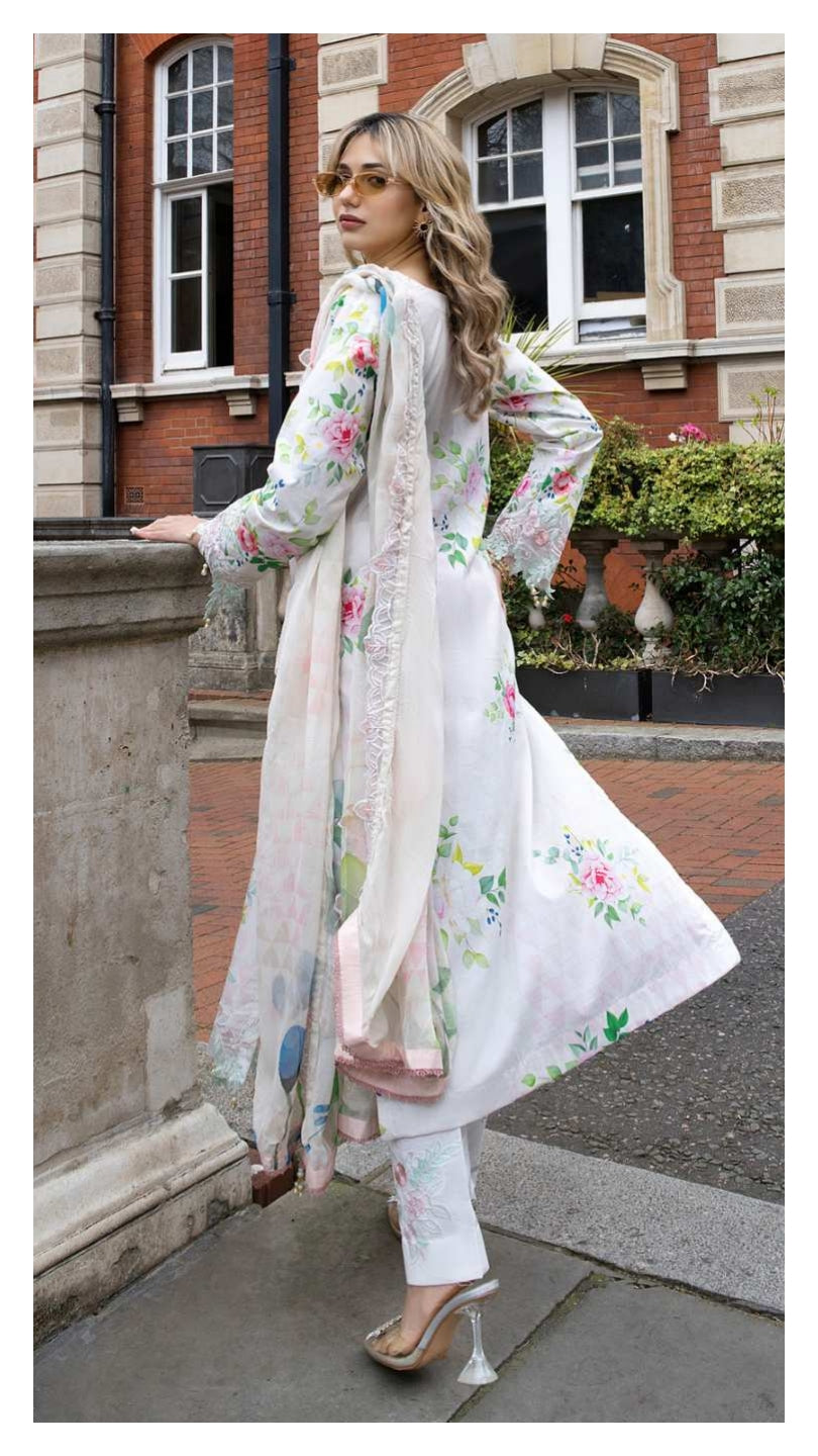 ALZOHAIB SUNSHINE BLOOM England Stories Embroidered Lawn
