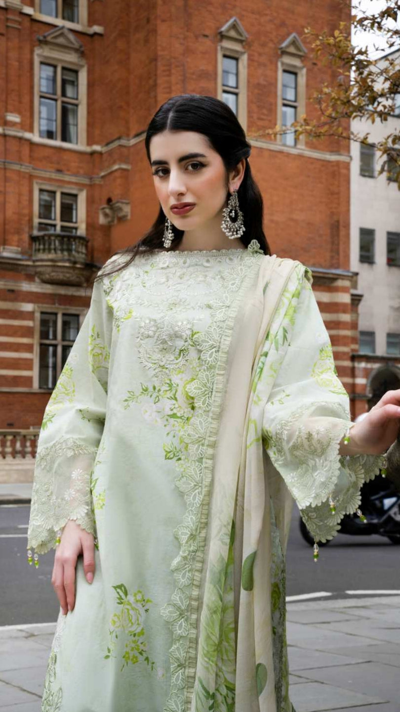 ALZOHAIB SUNSHINE BLOOM England Stories Embroidered Lawn