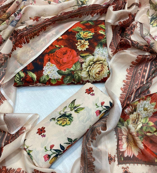 Floral Digital printed