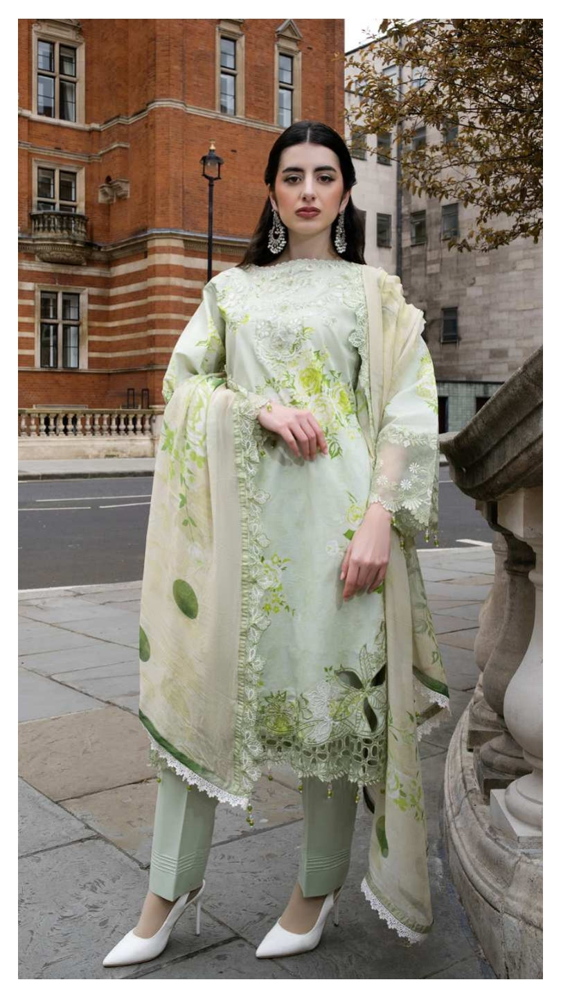 ALZOHAIB SUNSHINE BLOOM England Stories Embroidered Lawn
