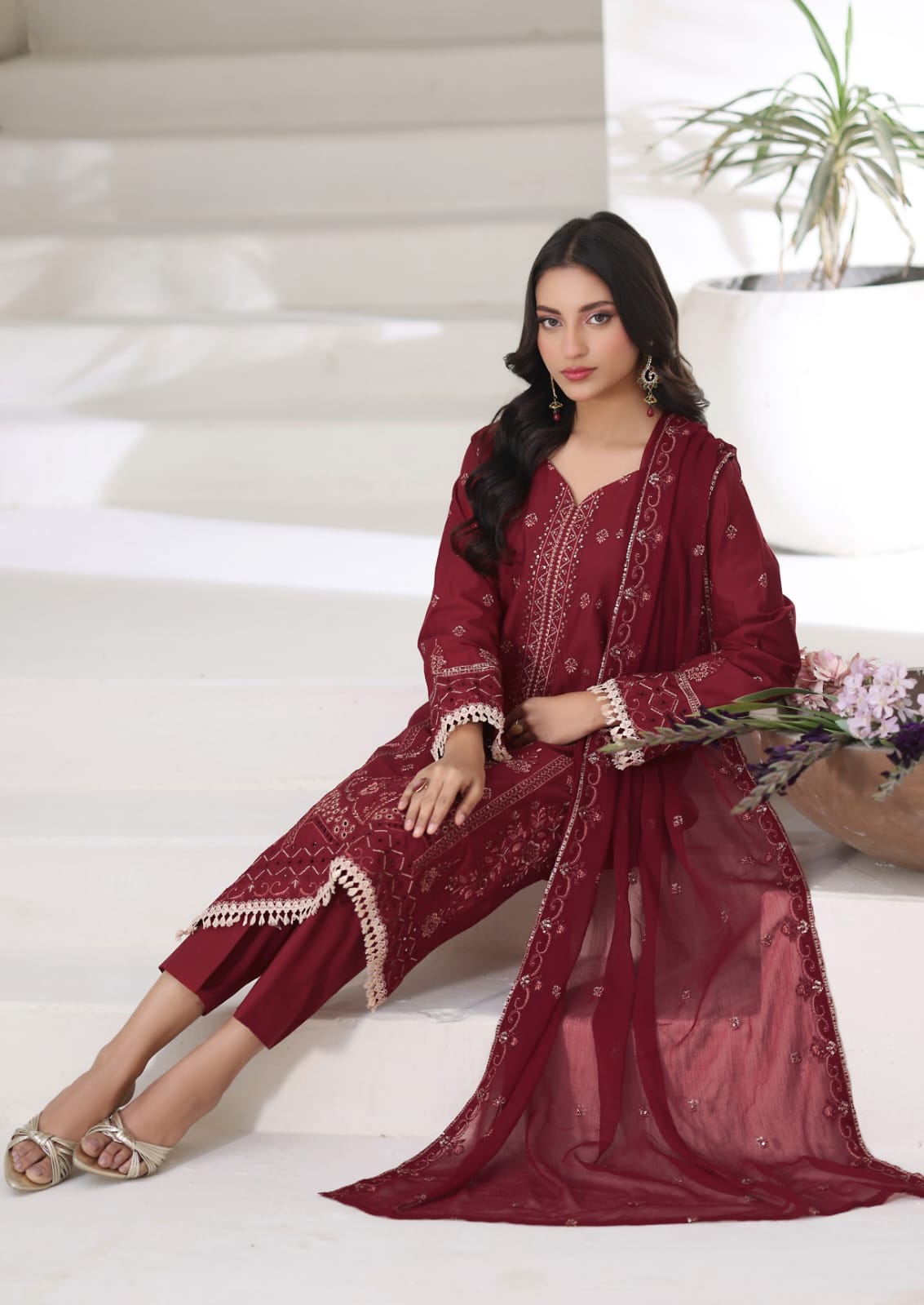 T.PARISHAY Embroidered 3 Piece Lawn EID Collection