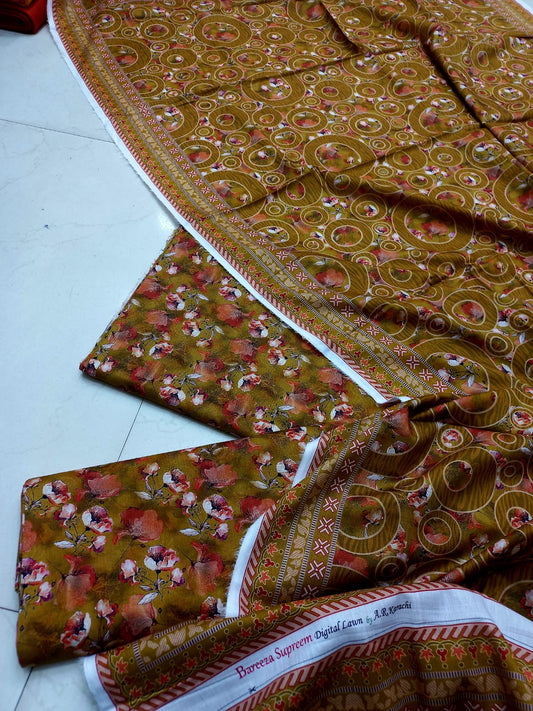 Bareeze Lawn 3 Pcs Printed