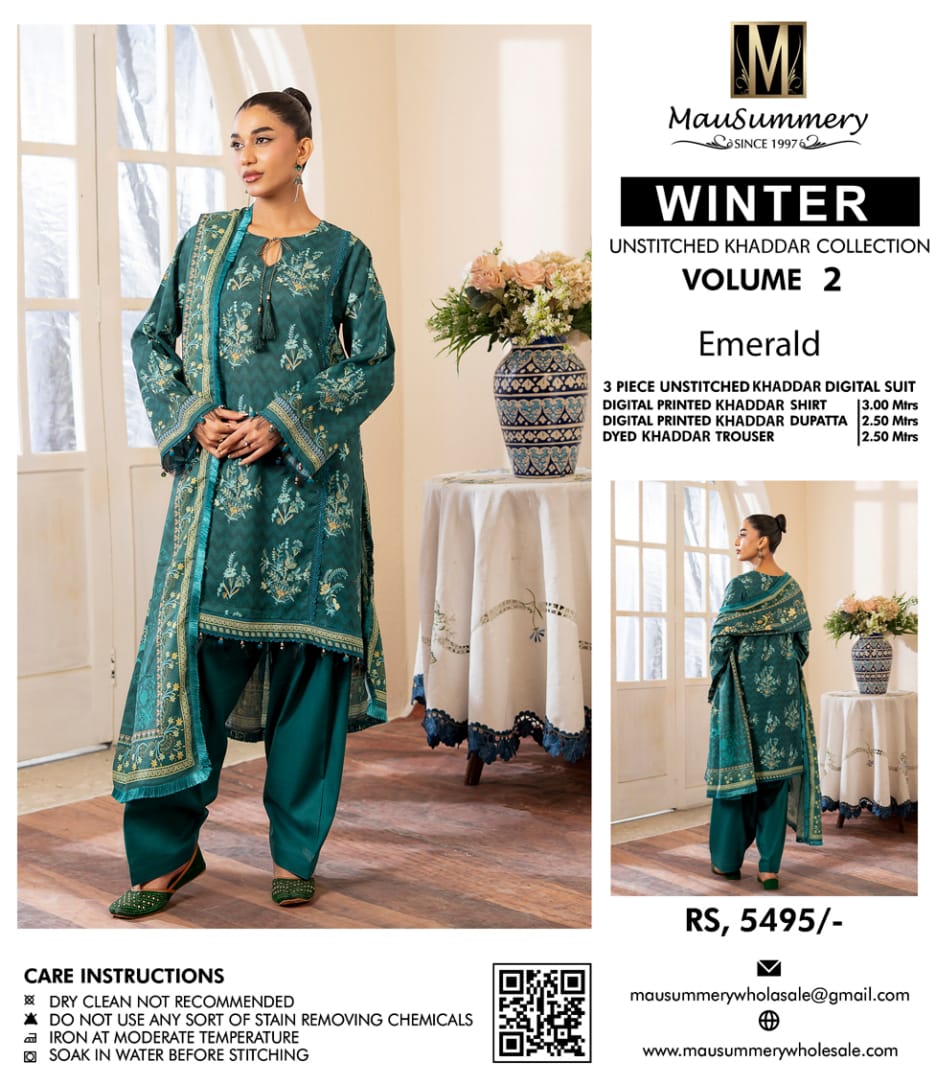 MAUSUMMERY Digital Printed KHADDAR Collection