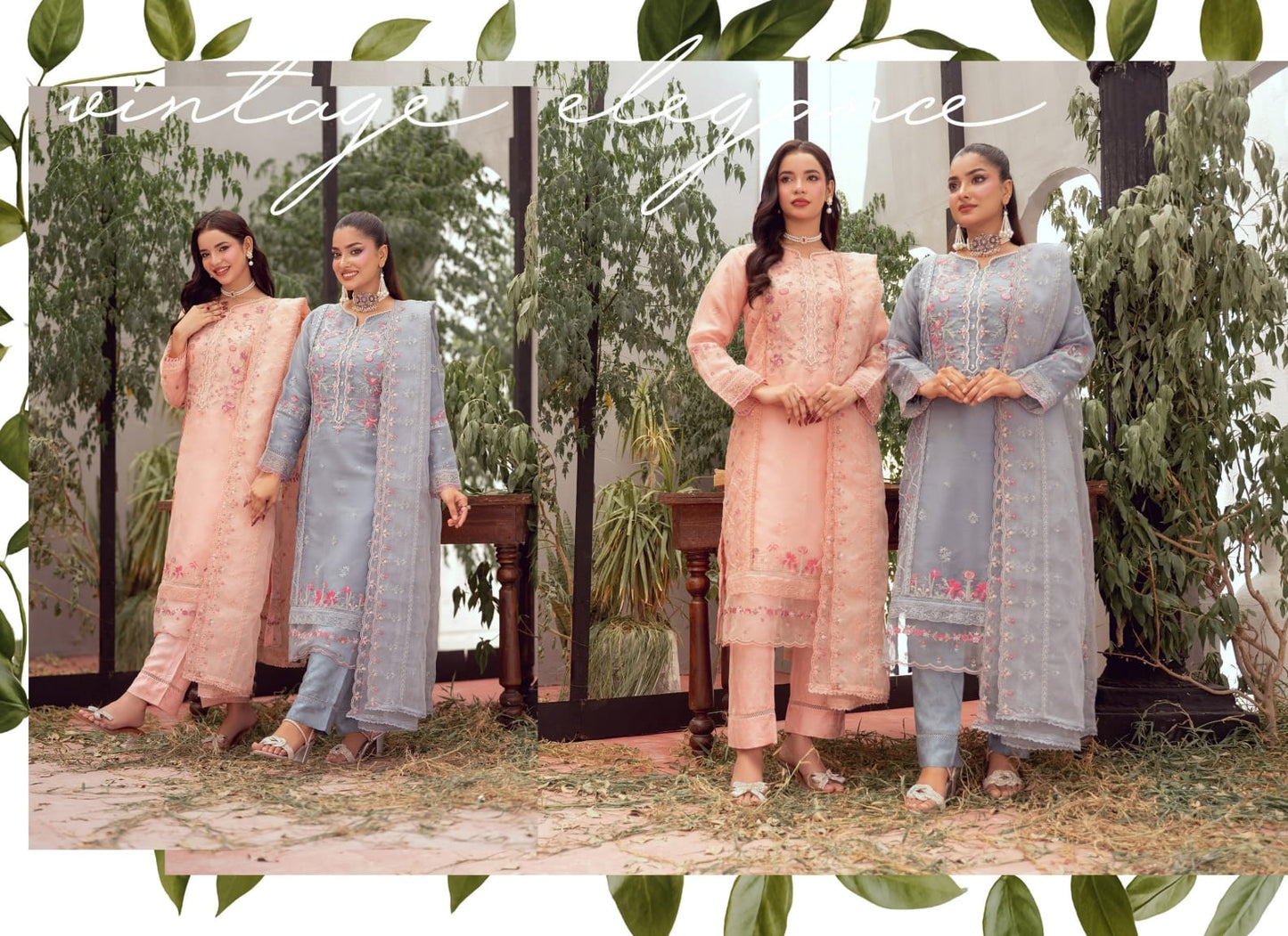 FALIHA Fancy ORGANZA Embroidered Collection 𝟸𝟶𝟸𝟼