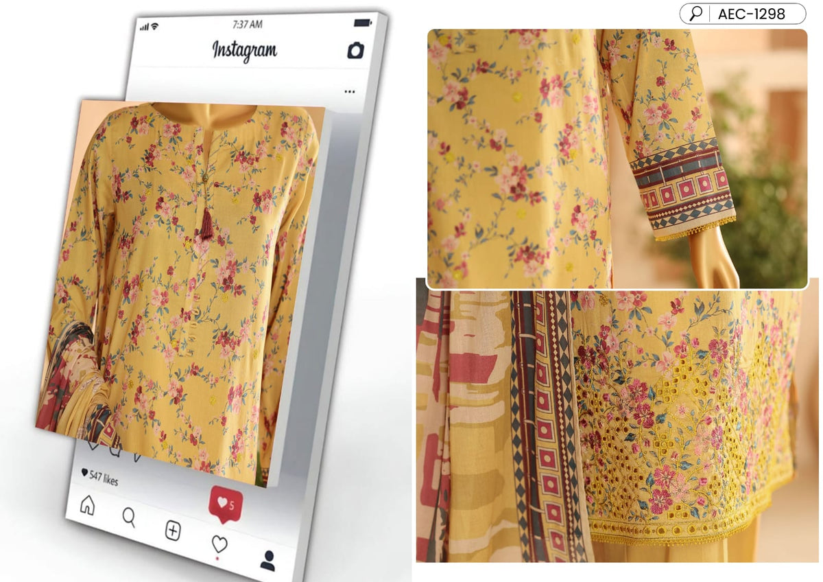 ASASA Digital Printed Embroidered Collection