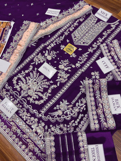 Aneela's Embroidered Chiffon Wedding Collection