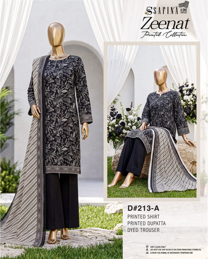 SAFINA Zeenat Digital Printed Lawn 3 PIECE Collection 2026