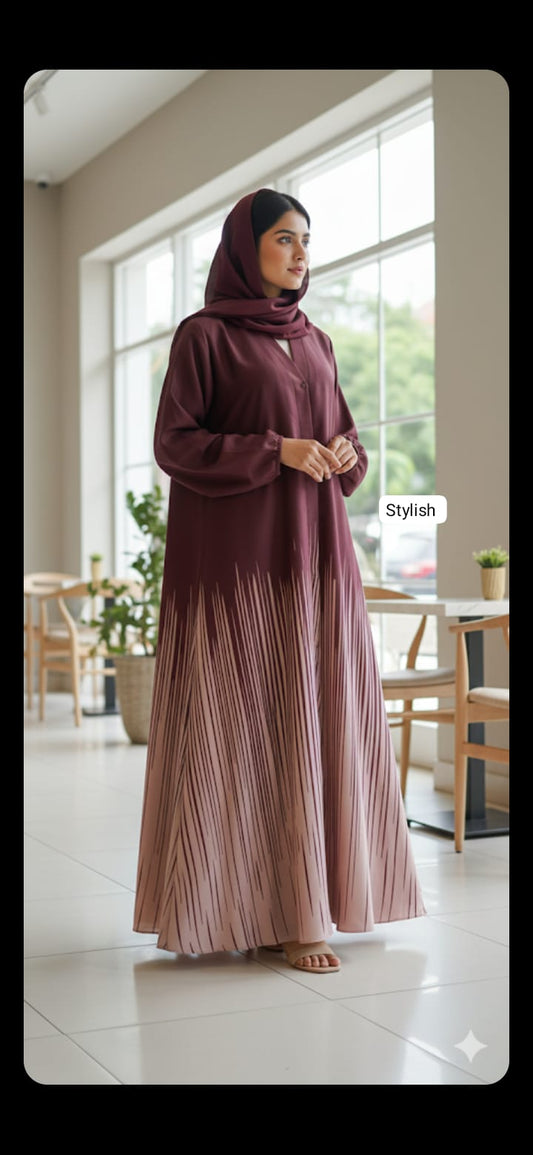 Front open abaya