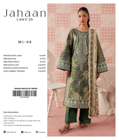 MAHNUR JAHAAN LAWN COLLECTION