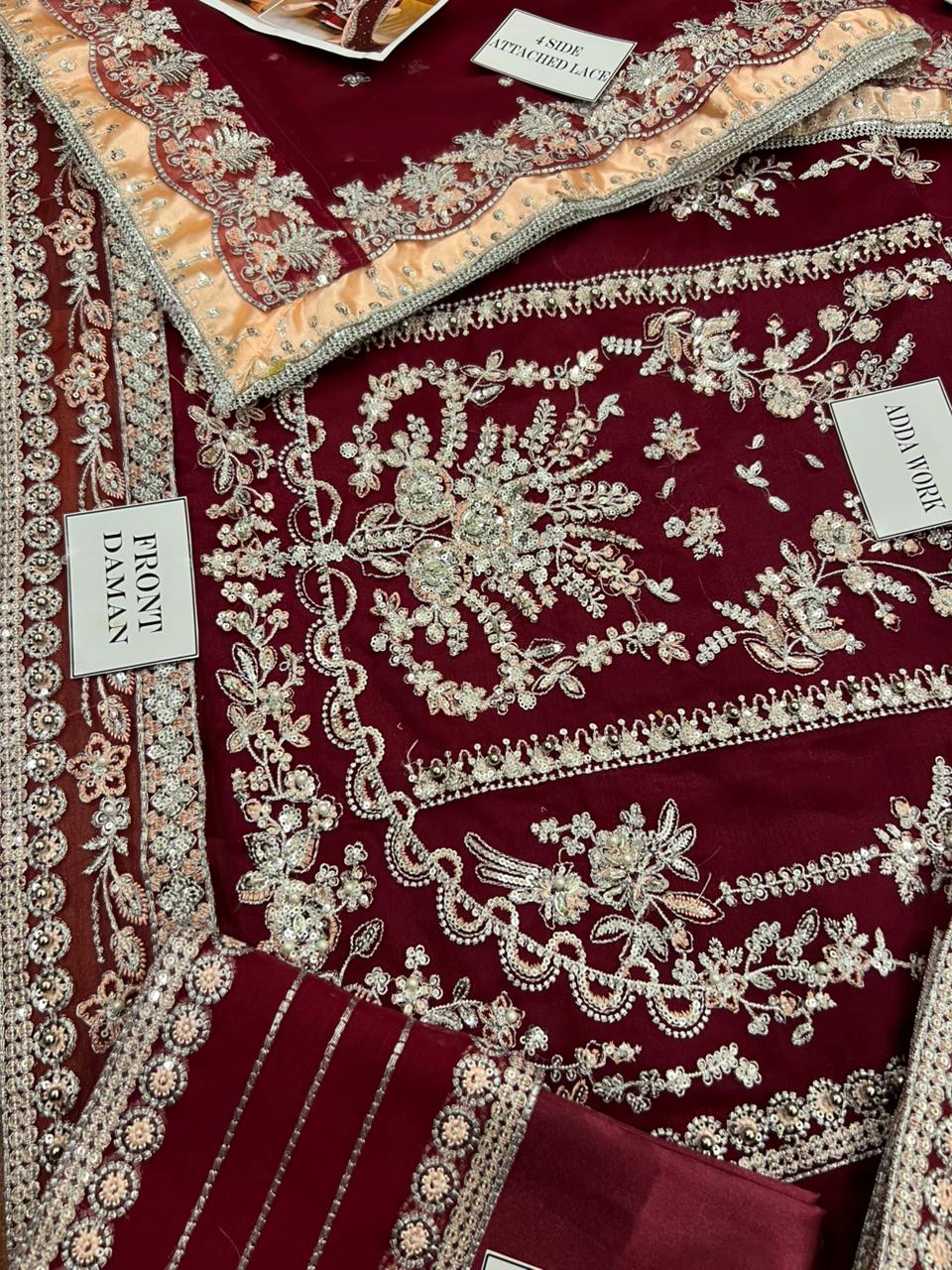Aneela's Embroidered Chiffon Wedding Collection