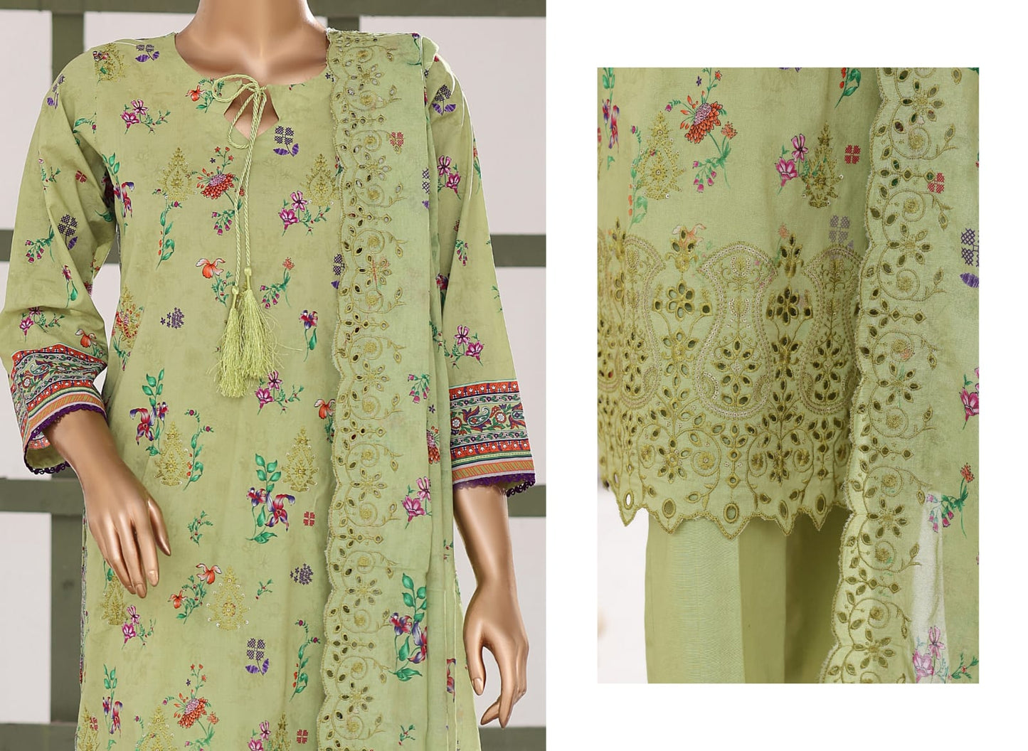 Samira Digital Printed Embroidered Chikankari Lawn Collection