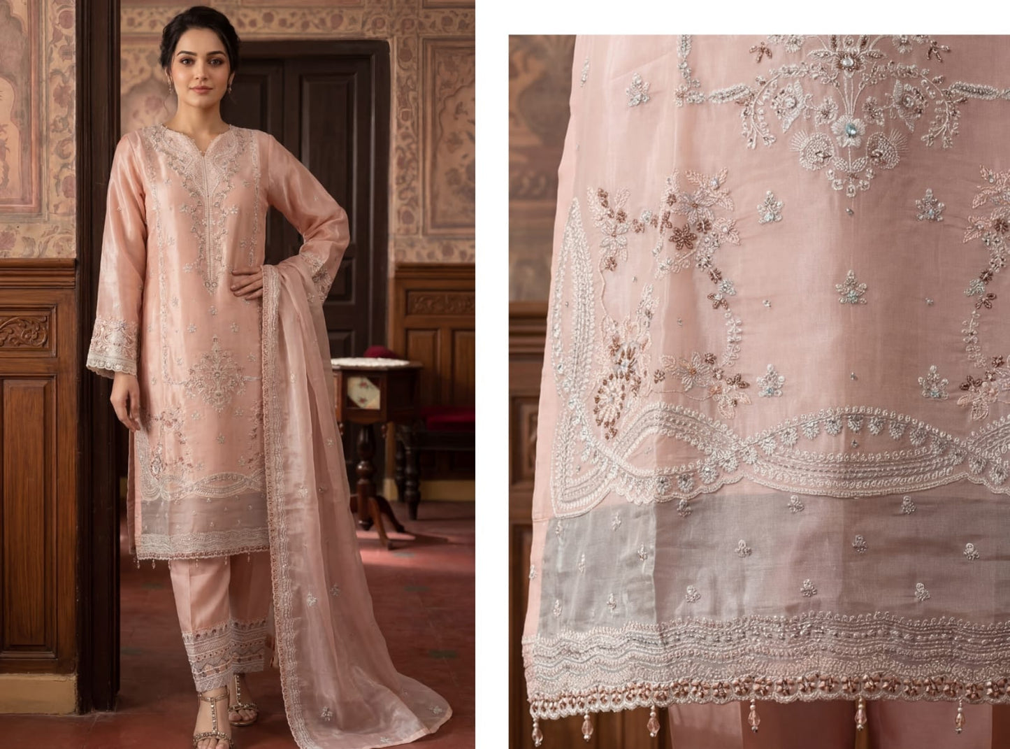 TENA Stitched Fancy Embroidered Sheesha Silk Collection