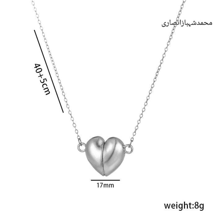 Magnet Heart Loket Chain