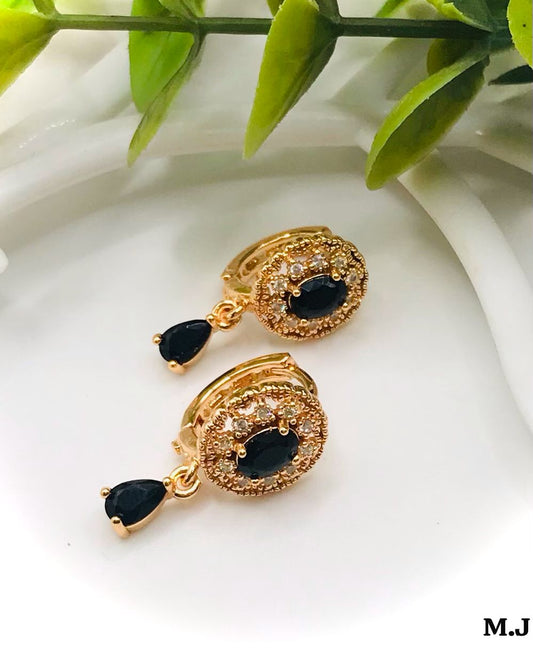 GOLD PLATED MICRO ZIRCON EARRINGS