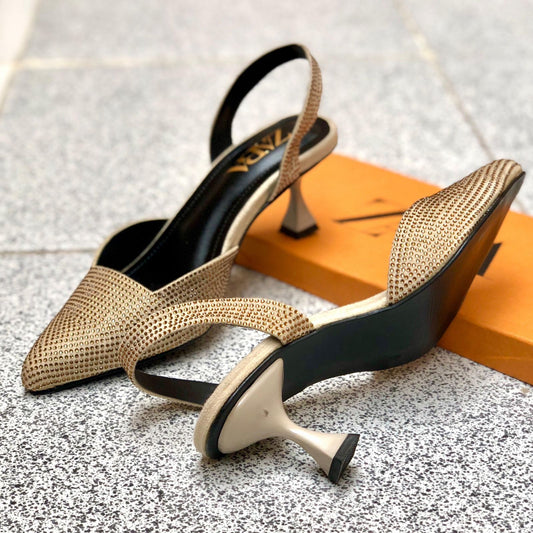 ZARA Stone Heels