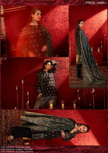 JACQUARD Premium Broshia Banarsi Jacquard Lawn Collection DROP-1