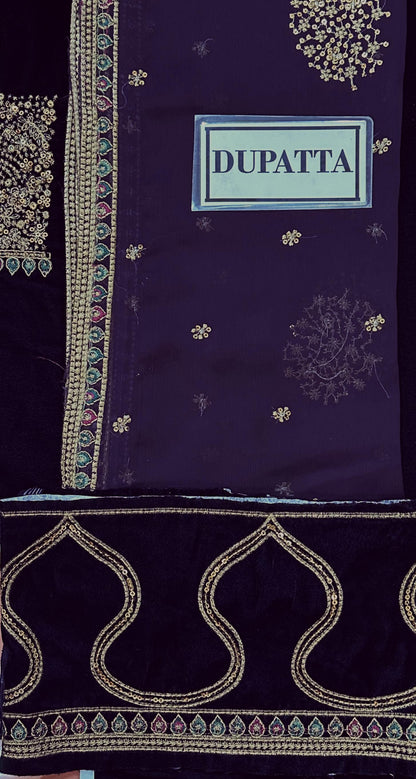 Jazmin Velvet Embroidered