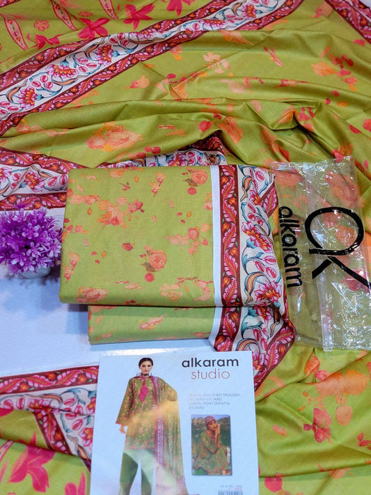 Mix Brand 3 Pcs Lawn Printed Suit