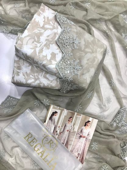 PRINTKARI Digital Printed With Chiffon Cutwork Dupatta Collection 2026