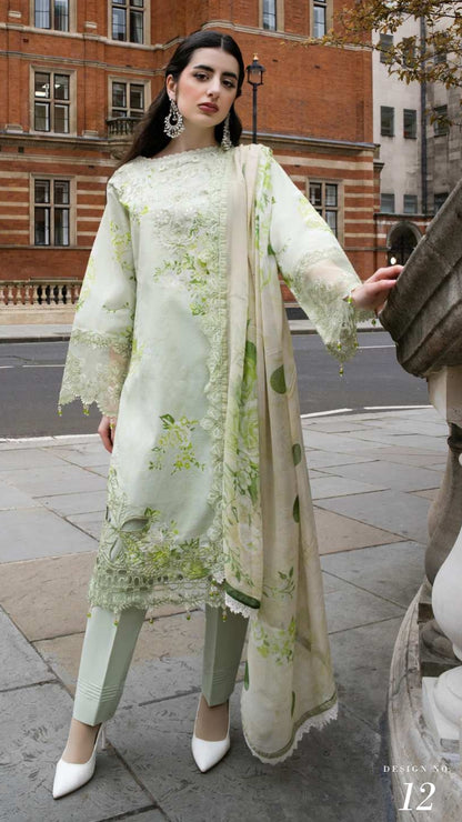 ALZOHAIB SUNSHINE BLOOM England Stories Embroidered Lawn