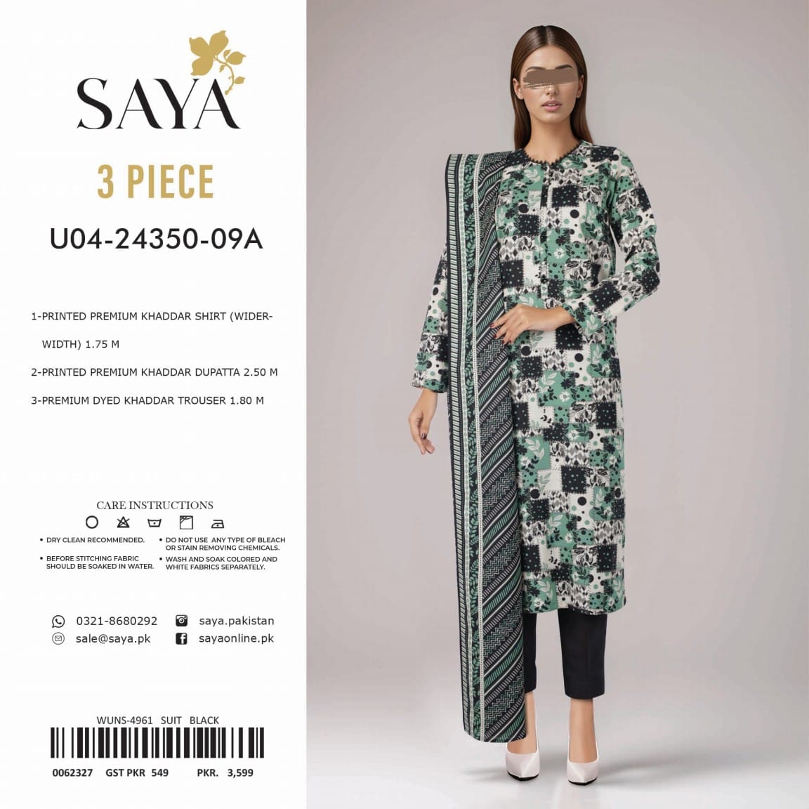 SAYA 3 Piece WINTER Collection