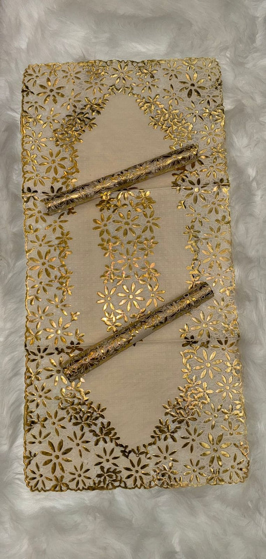 3 PCs Center Table Runner & Mats Set