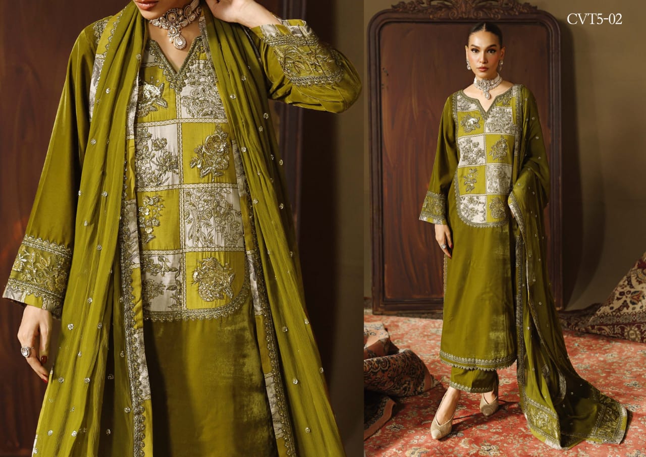 Charizma Signora Velvet Embroidered