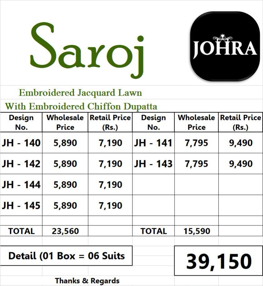 SAROJ BY JOHRA