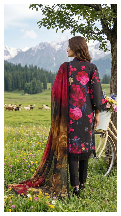 COLORS DIGITAL PRINTED LAWN CHIFFON DUPATTA EDITION
