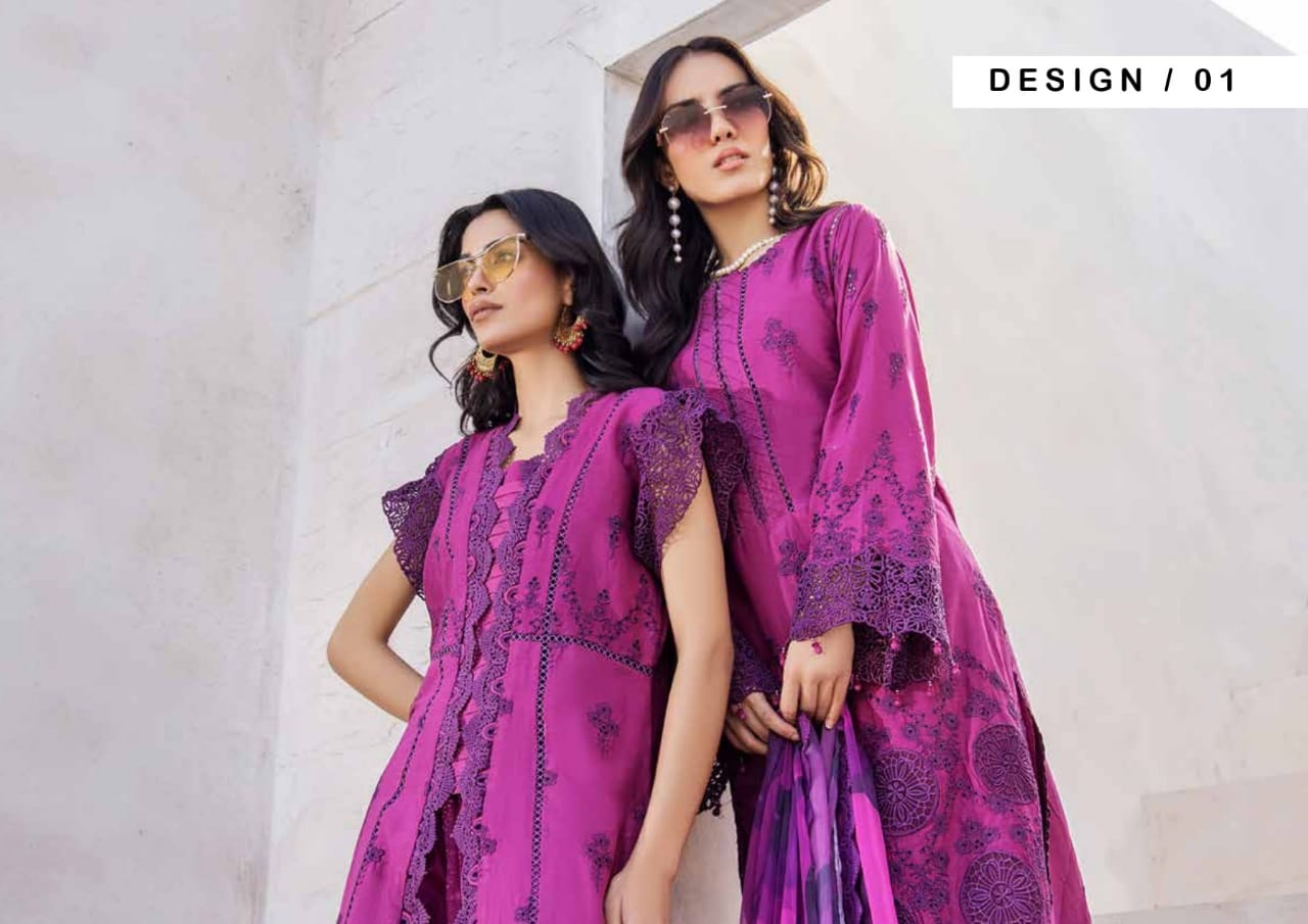 Adan's Lasserkari Unstitched Lawn'25