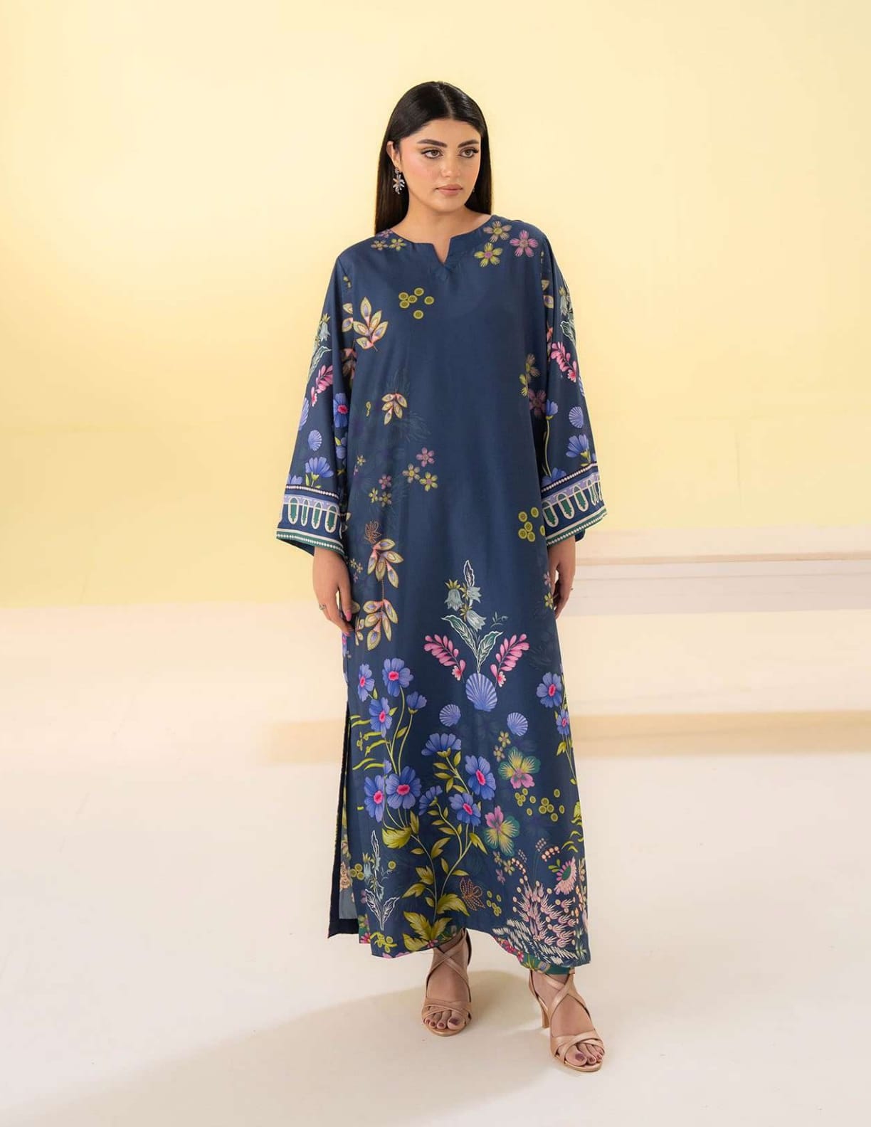SUMMER KAFTAN BY AMAL 2 Pcs CO-ORDS SILK KAFTAN