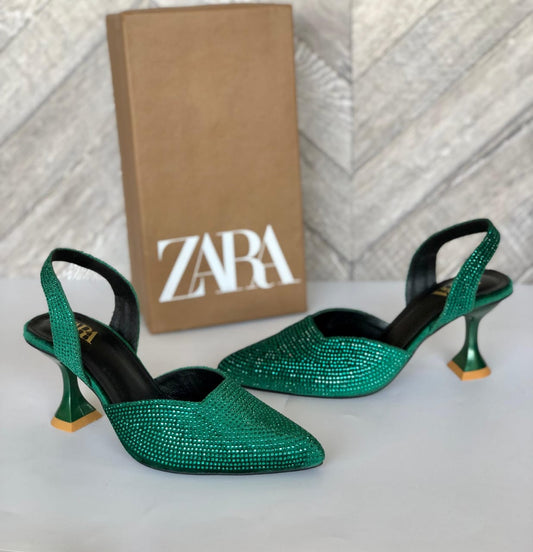 ZARA Stone Heels