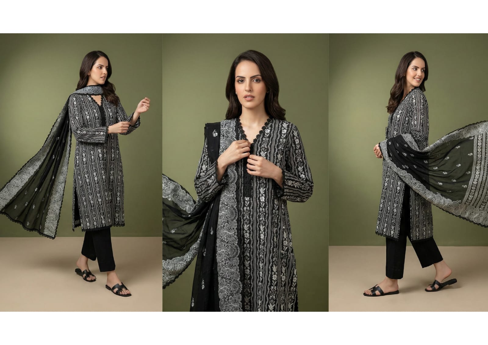 BLACK & WHITE DIGITAL PRINED LAWN COLLECTION 2026