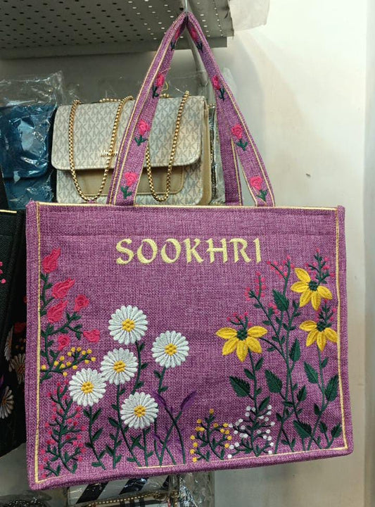 Sookhri brand with full Embroidery tod bag