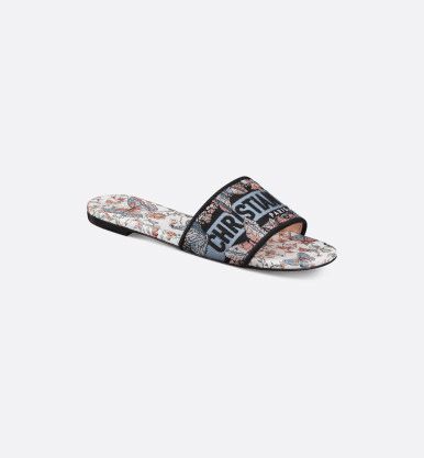 Christan Dior Embroidery Flats