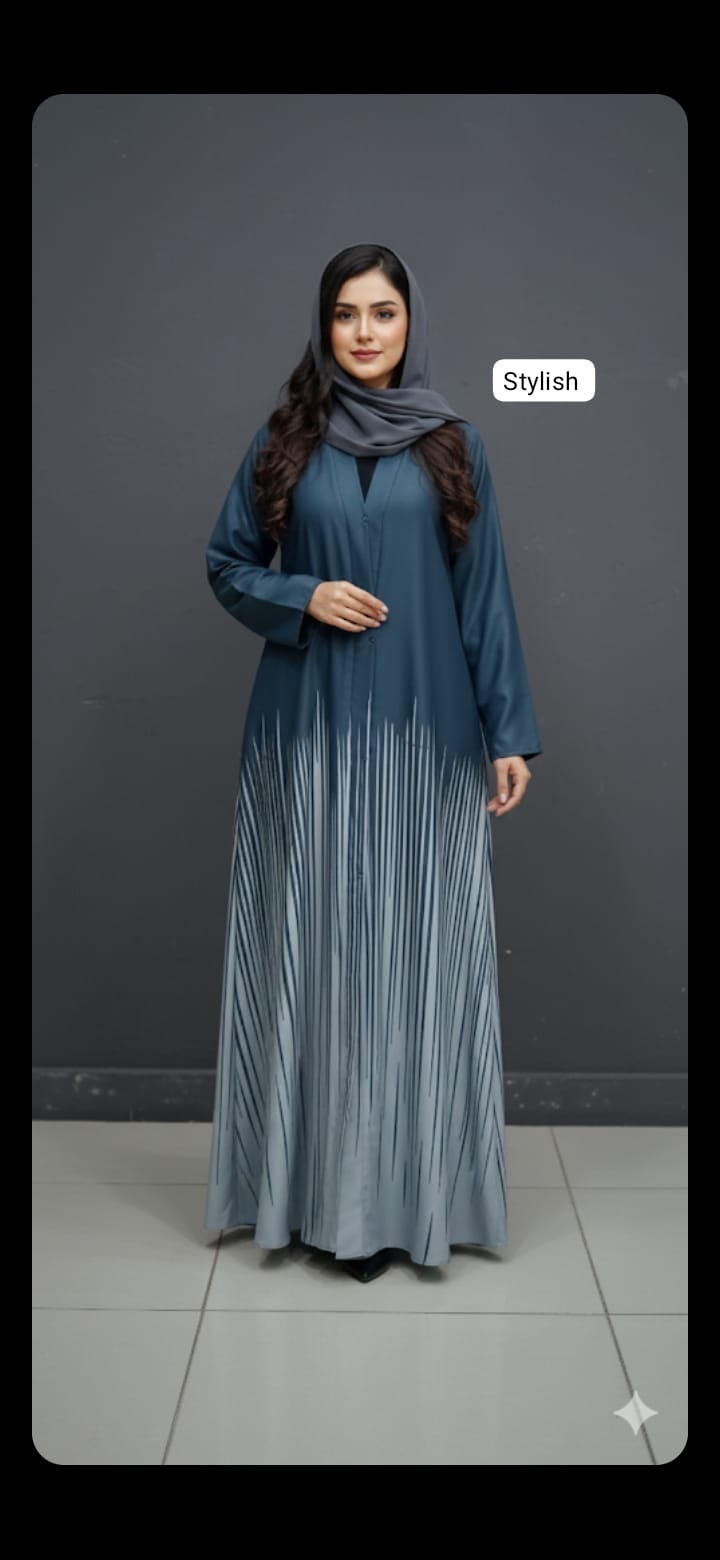 Front open abaya
