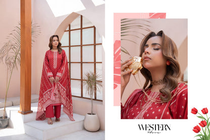Bin Naeem DIGITAL PRINTED LAWN platinum