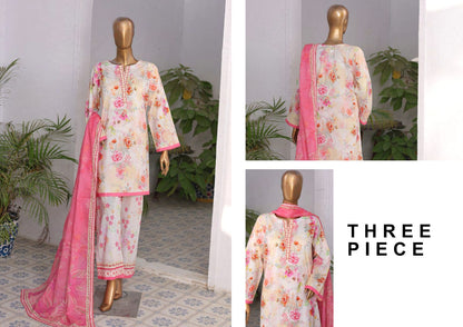 RAYA EXCLUSIVE MID SUMMER EMBROIDERED SLUB COTTON