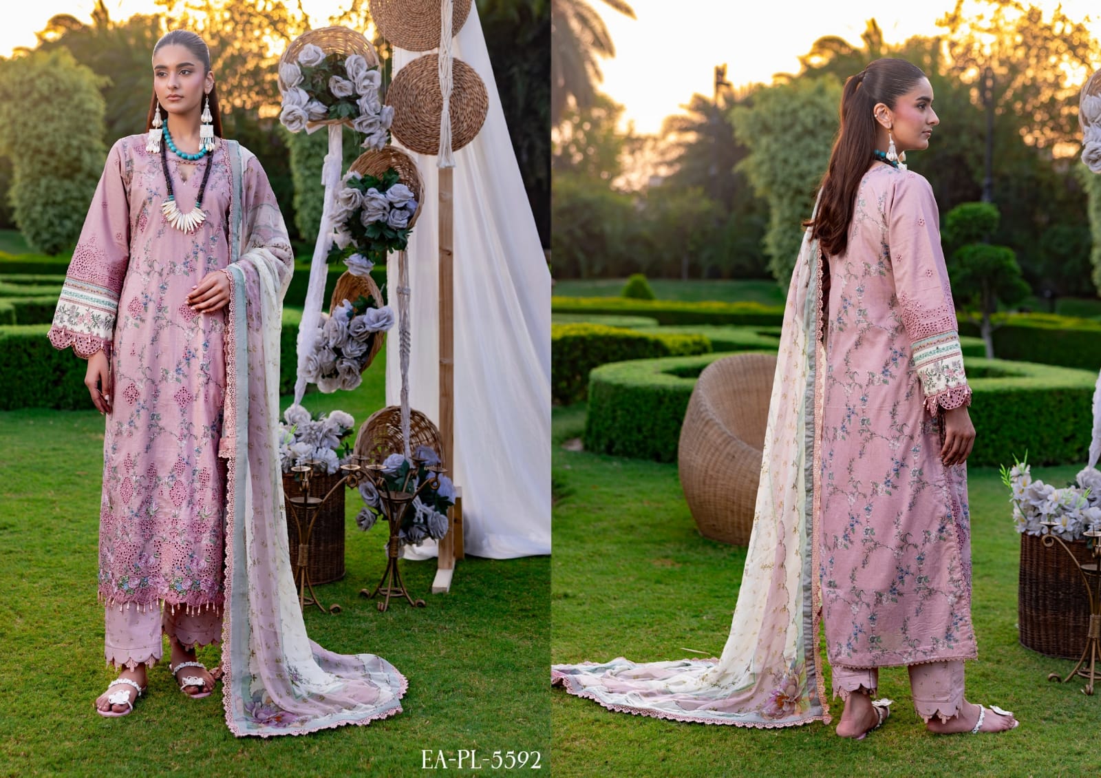 ESHAISHA PRINTED LAWN EMBROIDERED COLLECTION VOL-3