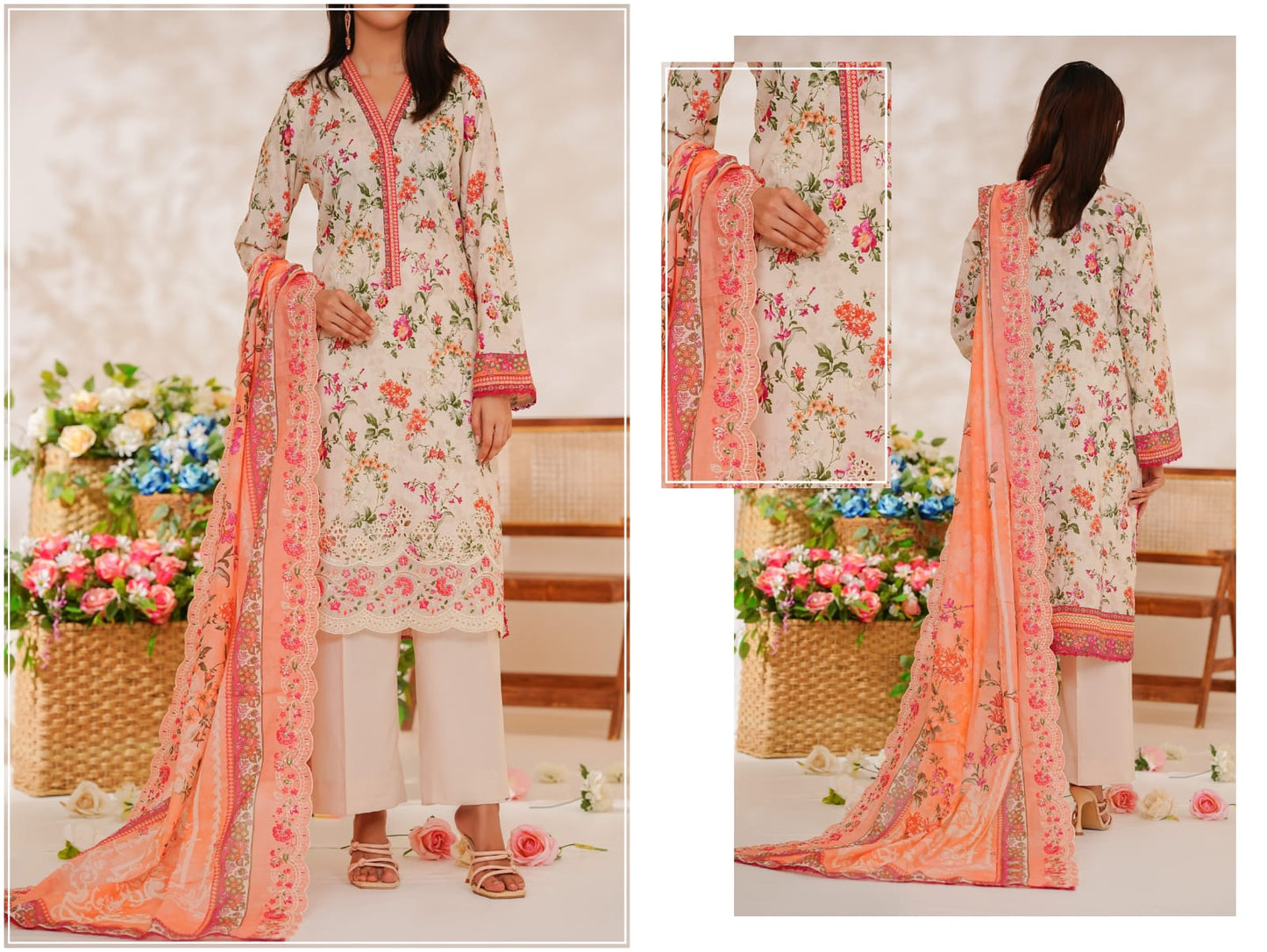 VS ZYNAH EMBROIDED CHIKANKARI COLLECTION